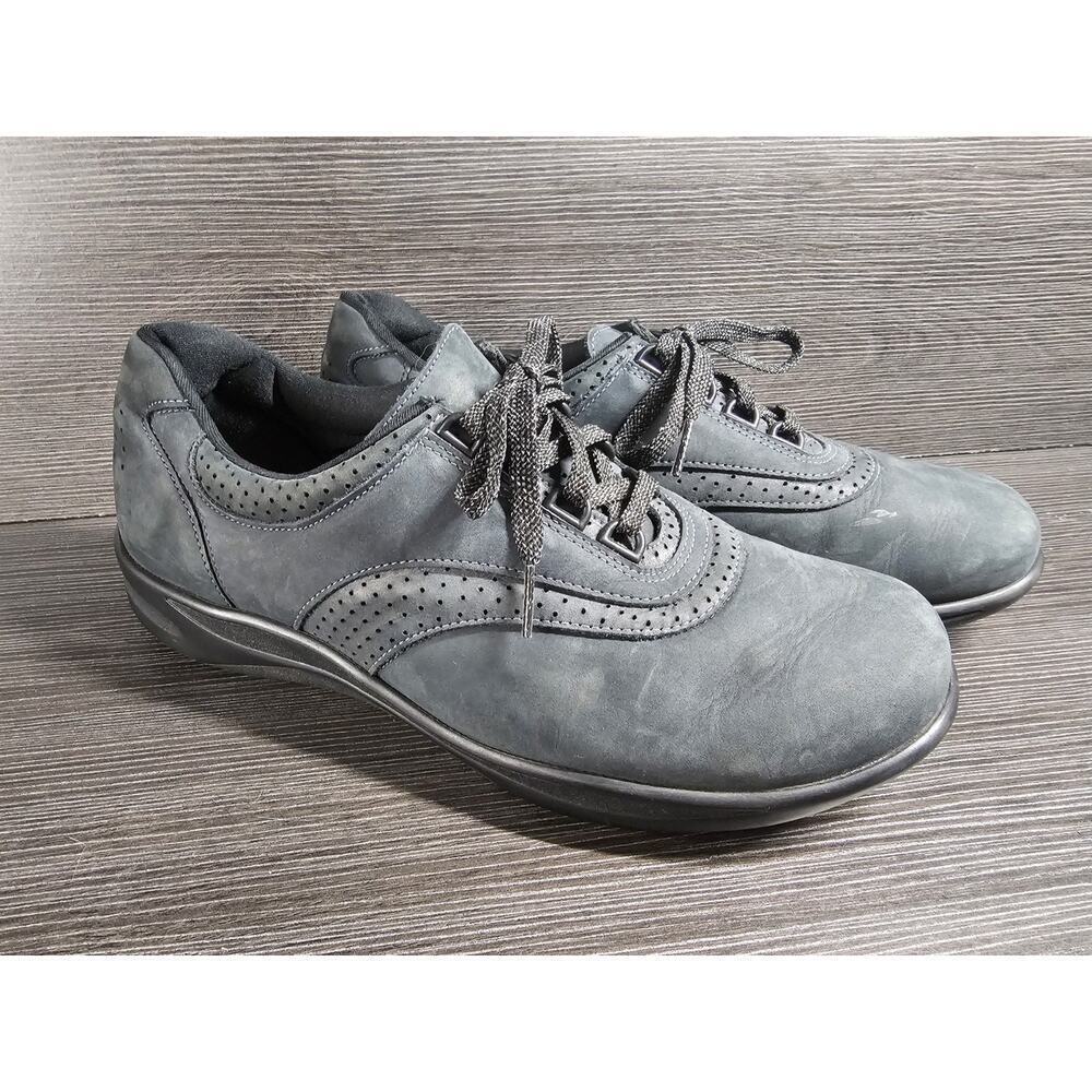 SAS Walk Easy Nero Black Nubuck, Women's Walking Shoes Sz 11M